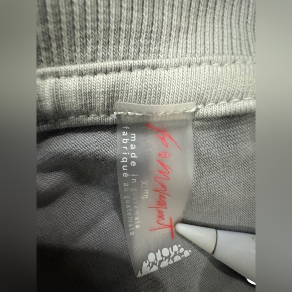 EUC Movement Free People Oversized Tshirt Romper Light Gray RARE XL - Picture 5 of 5